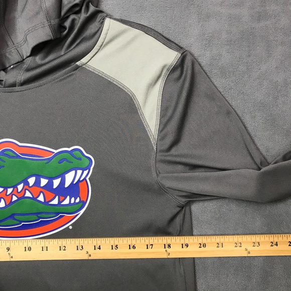 University Of Florida Gators Fanatics Hoodie T-Shirt Long Sleeve Medium Slim - Picture 5 of 12